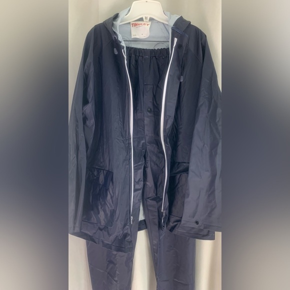 Tingley Blue Rain Suit Unisex/Adult,  Zip Front Jacket w/Pants, Vented, Size M - Picture 3 of 14